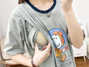 哺乳期外出大码母乳衣服，时尚舒适两不误