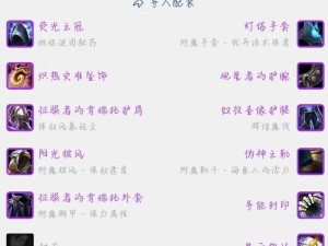 怀旧服WLK牧师装备经典搭配指南：重温黄金时代的神圣与暗影之力