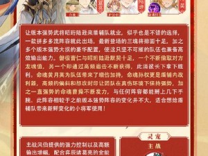 三国志幻想大陆女团平民阵容转换策略详解：如何打造最强阵容