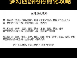 梦幻西游手游低级内丹无畏实战解析：技能效果与搭配攻略全解析