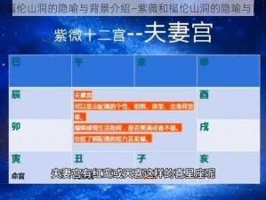 紫薇和福伦山洞的隐喻与背景介绍—紫薇和福伦山洞的隐喻与背景介绍