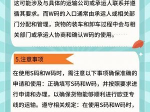 欧亚专线 S 码和 W 码入口是否一样