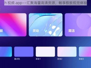 h 视频 app——汇聚海量高清资源，畅享极致视觉体验