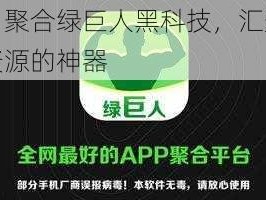 APP 聚合绿巨人黑科技，汇聚海量资源的神器