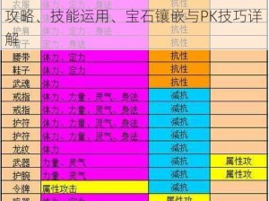 天龙八部3D大理职业全方位解析：新手攻略、技能运用、宝石镶嵌与PK技巧详解