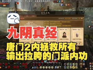 九阴真经手游六合经深度解析与唐门二内属性图鉴大全：攻略详解