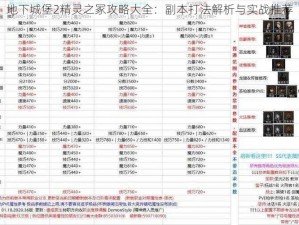 地下城堡2精灵之冢攻略大全：副本打法解析与实战推荐