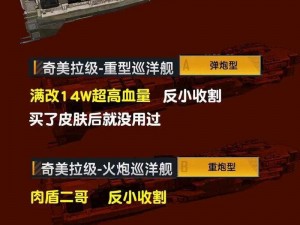 以战舰荣耀探寻世界航迹：战舰世界巡洋舰区别及攻略指南