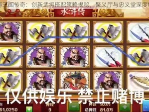 重铸三国传奇：创新武将搭配策略揭秘，聚义厅与忠义堂深度解析