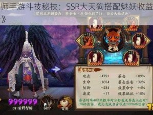 《阴阳师手游斗技秘技：SSR大天狗搭配魅妖收益全面实测解析》