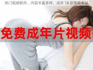 热门视频软件，内容丰富多样，成年 18 款禁用 B 站