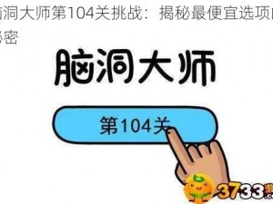 脑洞大师第104关挑战：揭秘最便宜选项的秘密