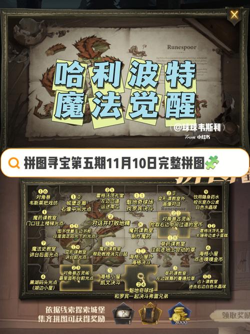 哈利波特魔法觉醒拼图攻略大解密：版本10.6限定活动，寻找秘密收集技巧秘籍指南