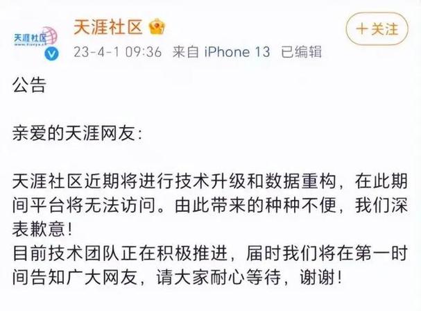 天涯社区无法访问的原因深度解析：网络故障服务器还是其他因素？