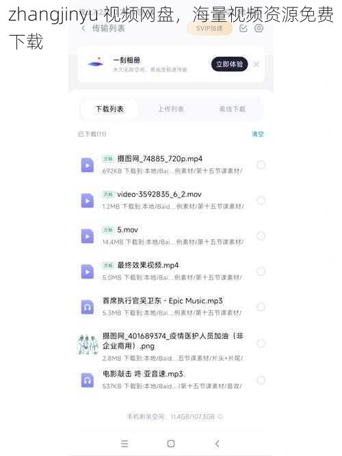 zhangjinyu 视频网盘，海量视频资源免费下载