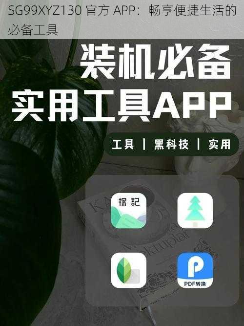 SG99XYZ130 官方 APP：畅享便捷生活的必备工具