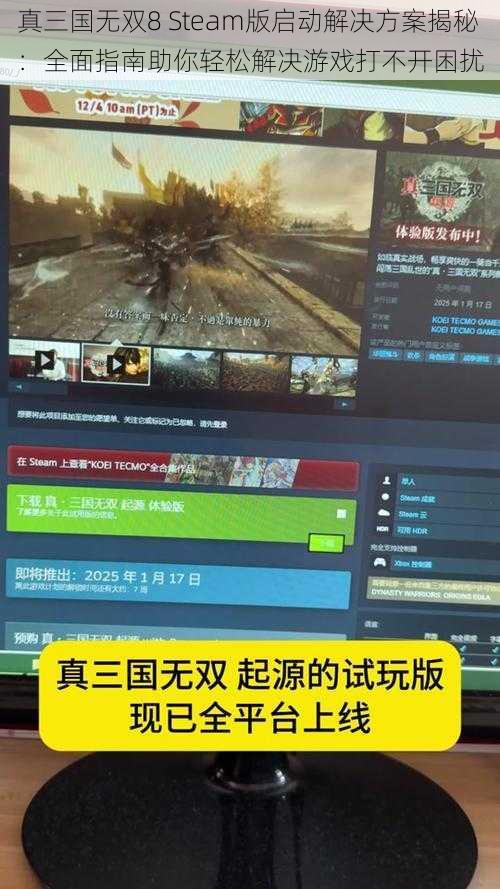 真三国无双8 Steam版启动解决方案揭秘：全面指南助你轻松解决游戏打不开困扰