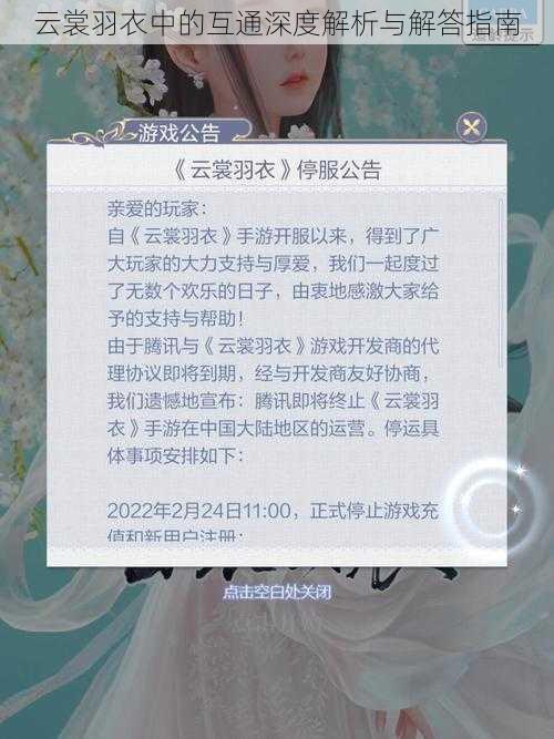 云裳羽衣中的互通深度解析与解答指南