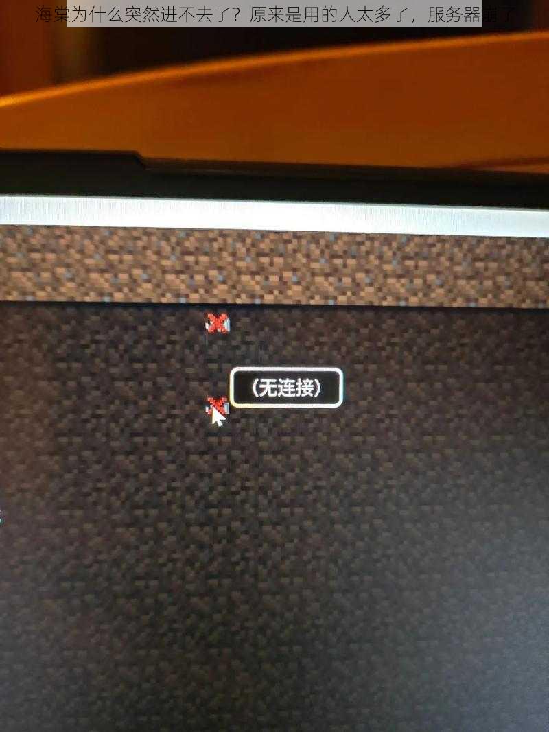 海棠为什么突然进不去了？原来是用的人太多了，服务器崩了