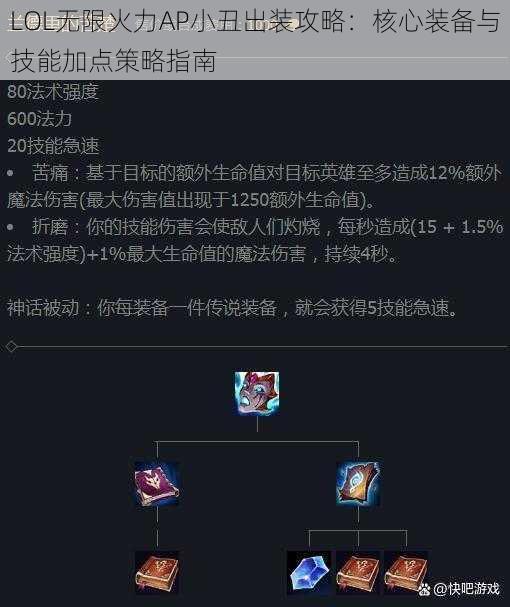 LOL无限火力AP小丑出装攻略：核心装备与技能加点策略指南