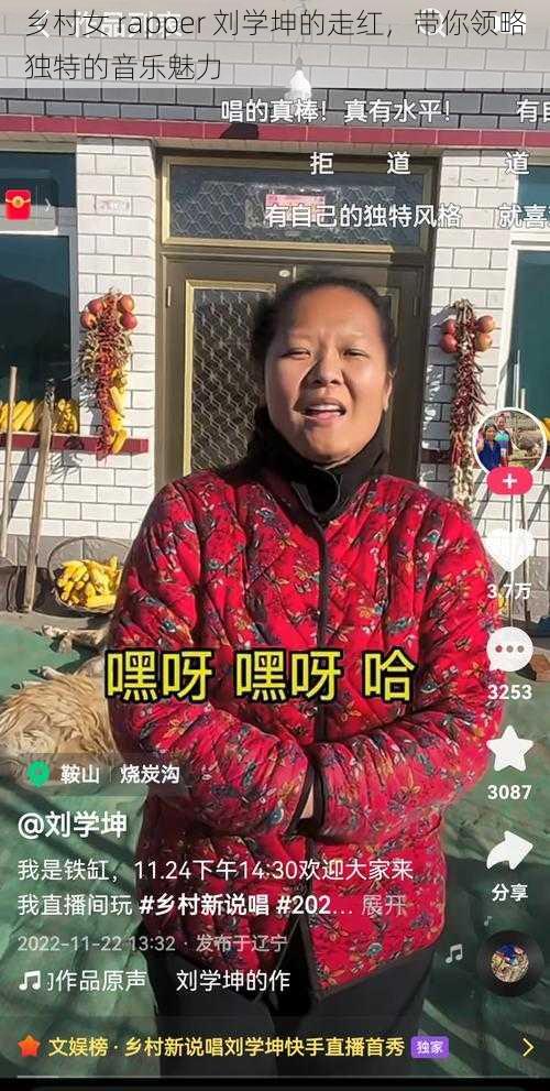 乡村女 rapper 刘学坤的走红，带你领略独特的音乐魅力