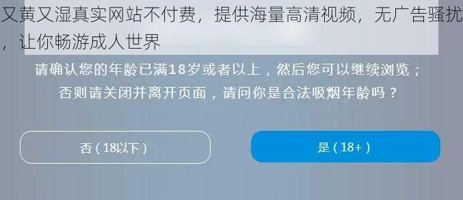 又黄又湿真实网站不付费，提供海量高清视频，无广告骚扰，让你畅游成人世界