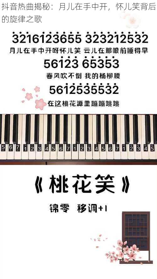 抖音热曲揭秘：月儿在手中开，怀儿笑背后的旋律之歌