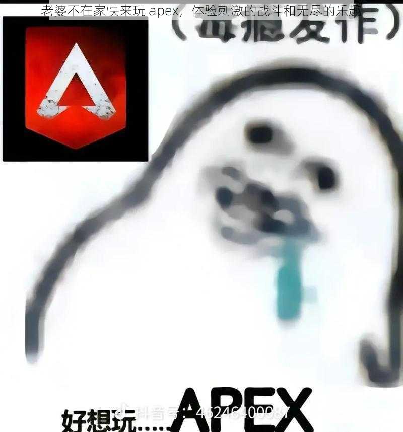 老婆不在家快来玩 apex，体验刺激的战斗和无尽的乐趣