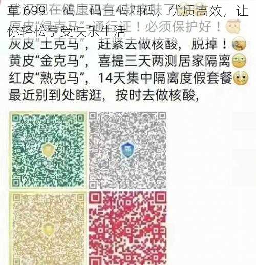 草 699 一码二码三码四码，优质高效，让你轻松享受快乐生活