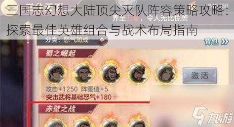 三国志幻想大陆顶尖灭队阵容策略攻略：探索最佳英雄组合与战术布局指南