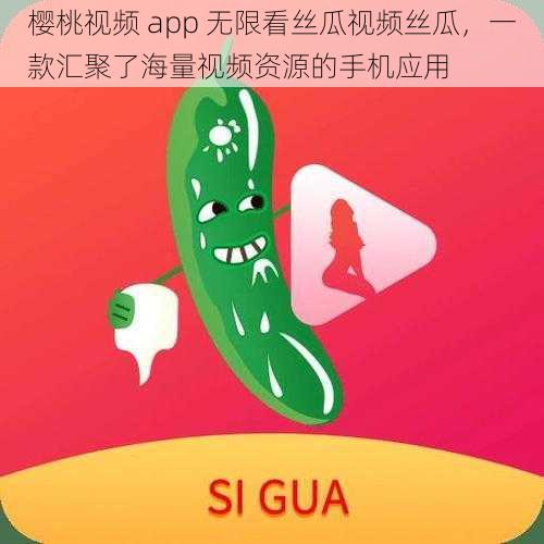 樱桃视频 app 无限看丝瓜视频丝瓜，一款汇聚了海量视频资源的手机应用