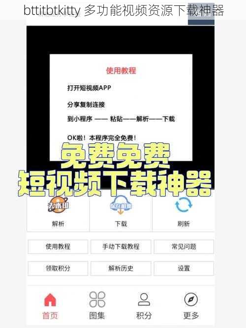 bttitbtkitty 多功能视频资源下载神器