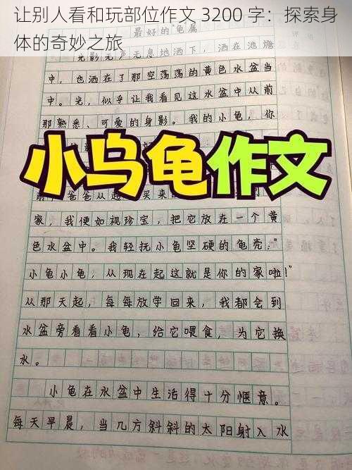 让别人看和玩部位作文 3200 字：探索身体的奇妙之旅