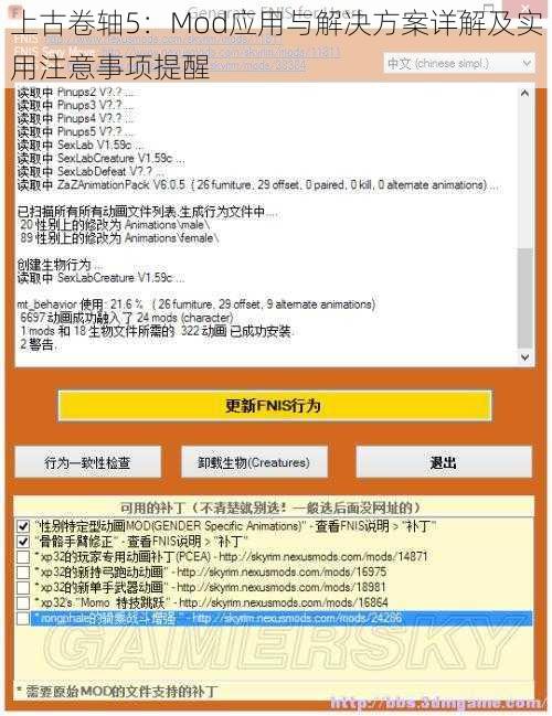 上古卷轴5：Mod应用与解决方案详解及实用注意事项提醒