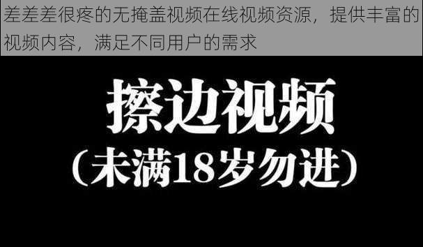 差差差很疼的无掩盖视频在线视频资源，提供丰富的视频内容，满足不同用户的需求