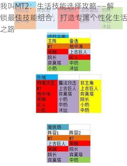 我叫MT2：生活技能选择攻略——解锁最佳技能组合，打造专属个性化生活之路