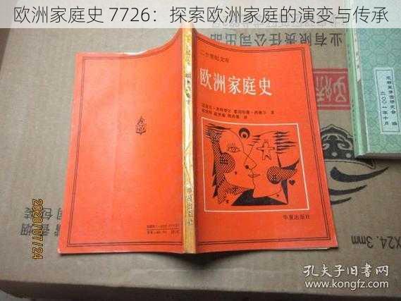 欧洲家庭史 7726：探索欧洲家庭的演变与传承