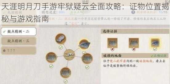 天涯明月刀手游牢狱疑云全面攻略：证物位置揭秘与游戏指南