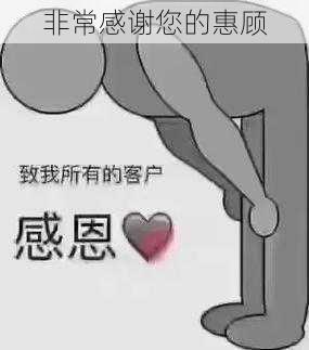 非常感谢您的惠顾