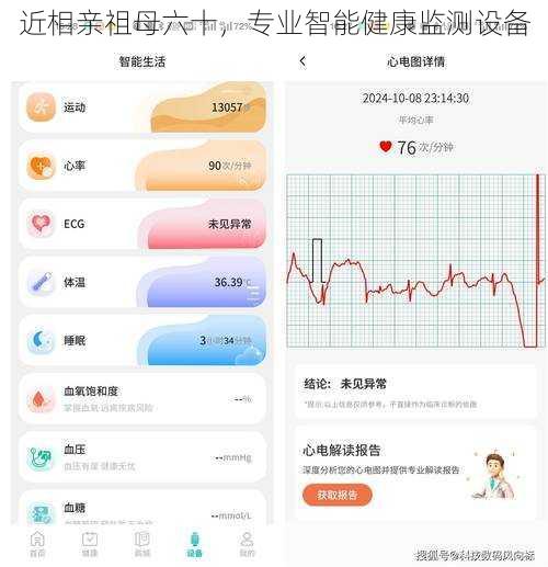 近相亲祖母六十，专业智能健康监测设备