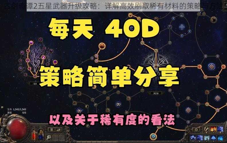 古剑奇谭2五星武器升级攻略：详解高效刷取稀有材料的策略与方法