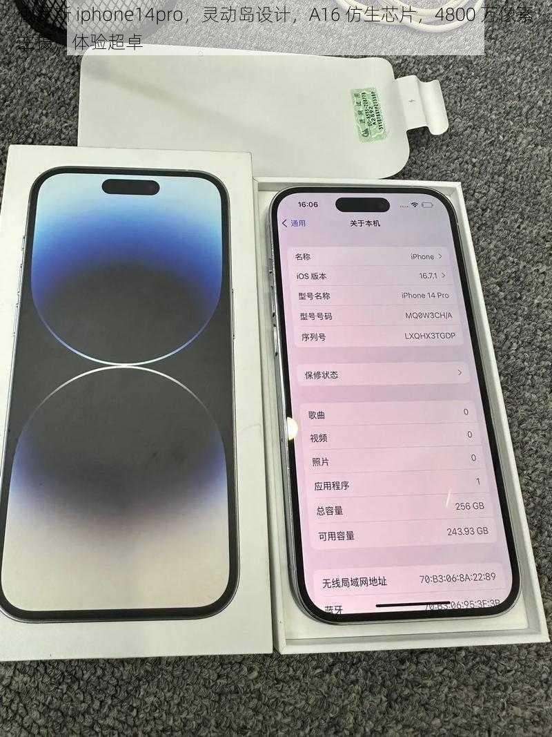 俄罗斯 iphone14pro，灵动岛设计，A16 仿生芯片，4800 万像素主摄，体验超卓