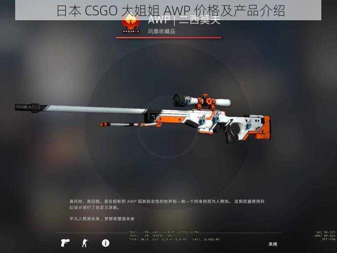 日本 CSGO 大姐姐 AWP 价格及产品介绍