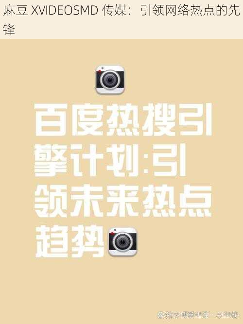 麻豆 XVIDEOSMD 传媒：引领网络热点的先锋