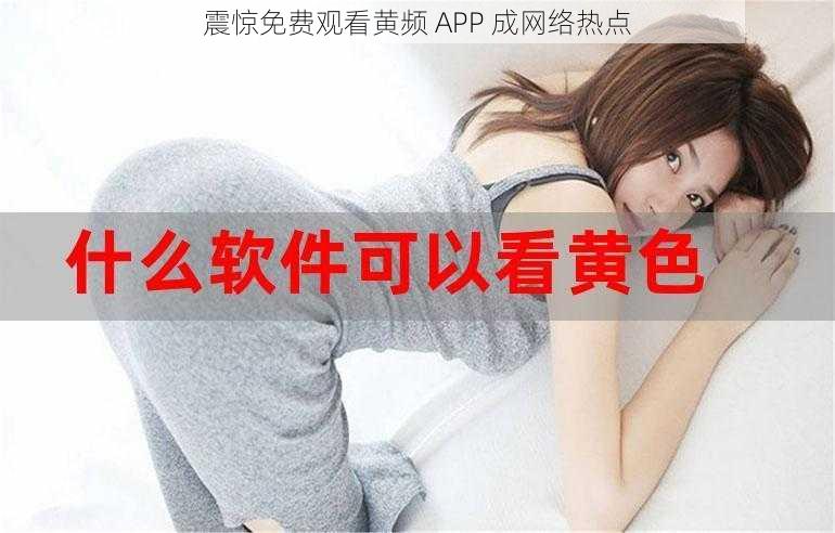 震惊免费观看黄频 APP 成网络热点