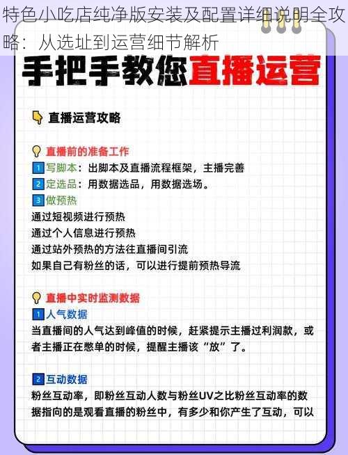 特色小吃店纯净版安装及配置详细说明全攻略：从选址到运营细节解析