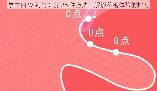 学生自 W 到高 C 的 25 种方法：解锁私密体验的指南