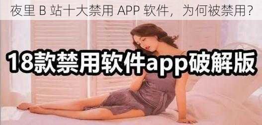 夜里 B 站十大禁用 APP 软件，为何被禁用？