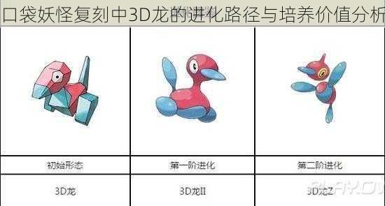 口袋妖怪复刻中3D龙的进化路径与培养价值分析