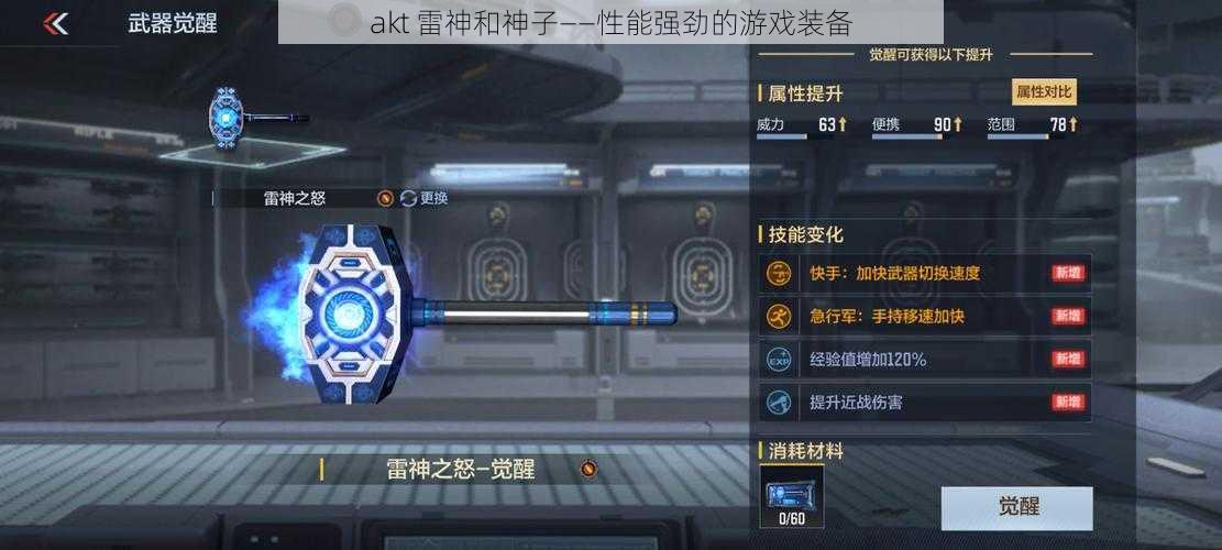 akt 雷神和神子——性能强劲的游戏装备